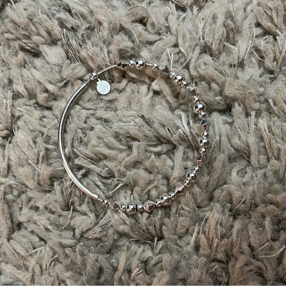 Silver bangle bracelet